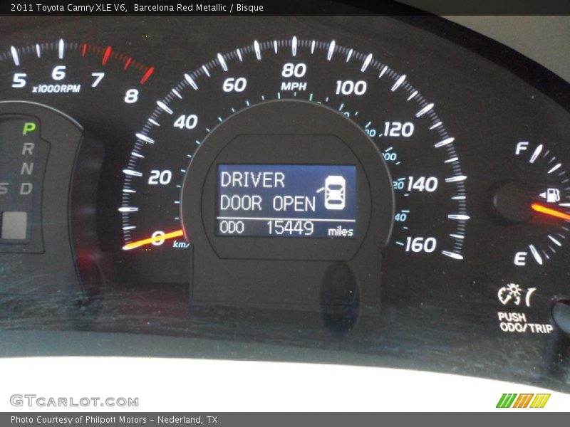Barcelona Red Metallic / Bisque 2011 Toyota Camry XLE V6