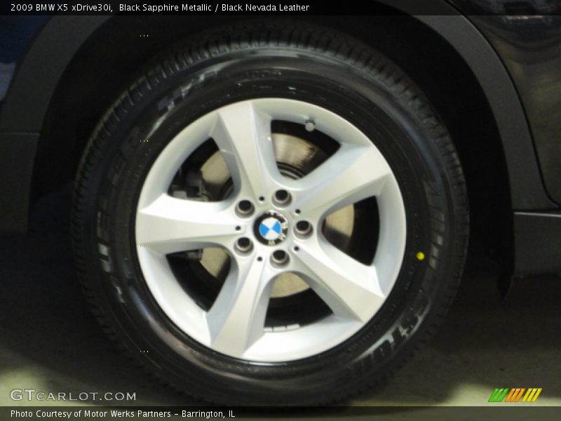 Black Sapphire Metallic / Black Nevada Leather 2009 BMW X5 xDrive30i