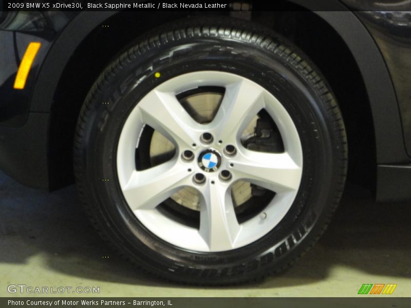 Black Sapphire Metallic / Black Nevada Leather 2009 BMW X5 xDrive30i