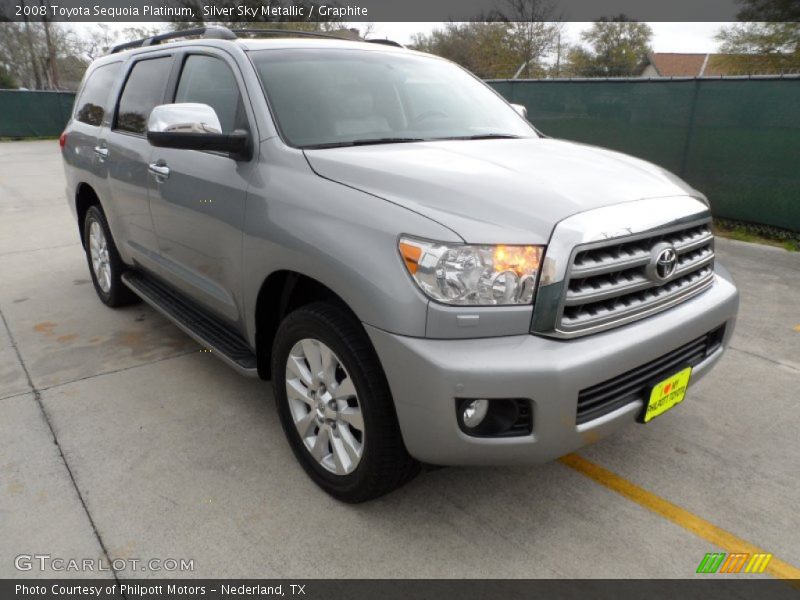 Silver Sky Metallic / Graphite 2008 Toyota Sequoia Platinum