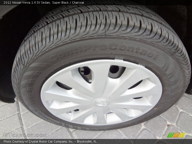 Super Black / Charcoal 2012 Nissan Versa 1.6 SV Sedan