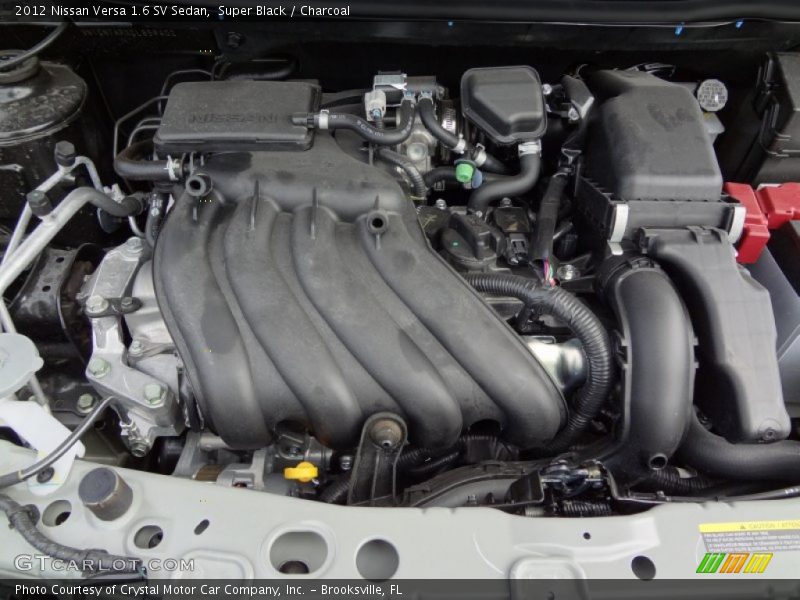 Super Black / Charcoal 2012 Nissan Versa 1.6 SV Sedan
