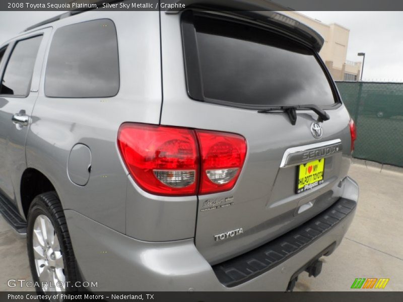 Silver Sky Metallic / Graphite 2008 Toyota Sequoia Platinum