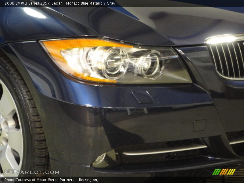 Monaco Blue Metallic / Gray 2008 BMW 3 Series 335xi Sedan