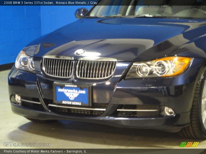 Monaco Blue Metallic / Gray 2008 BMW 3 Series 335xi Sedan