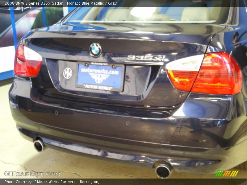 Monaco Blue Metallic / Gray 2008 BMW 3 Series 335xi Sedan