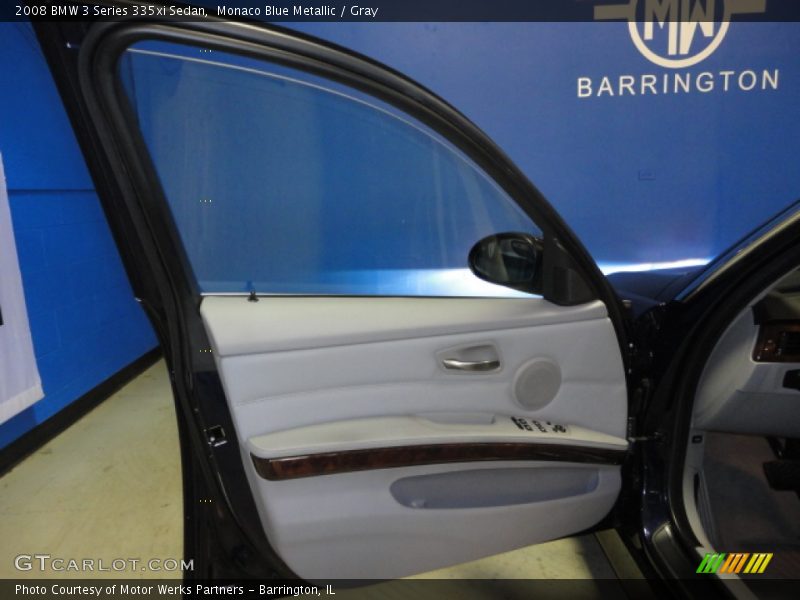Monaco Blue Metallic / Gray 2008 BMW 3 Series 335xi Sedan