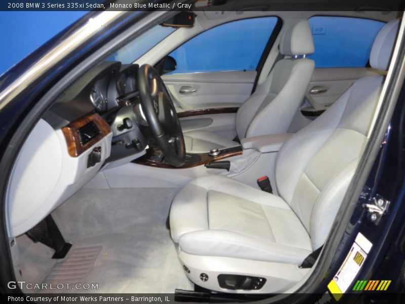 Monaco Blue Metallic / Gray 2008 BMW 3 Series 335xi Sedan