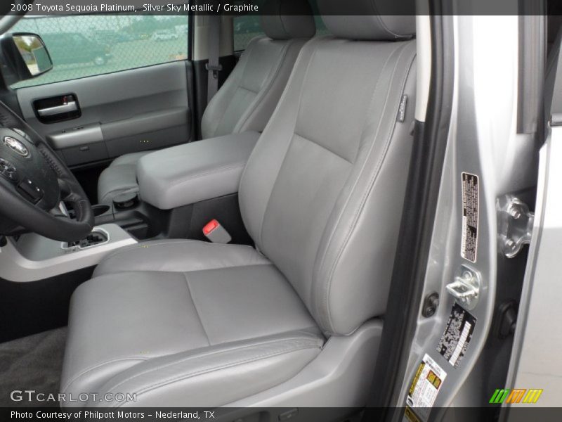 Silver Sky Metallic / Graphite 2008 Toyota Sequoia Platinum