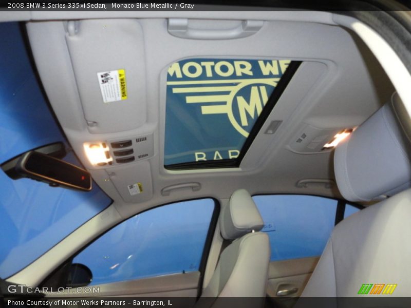 Monaco Blue Metallic / Gray 2008 BMW 3 Series 335xi Sedan