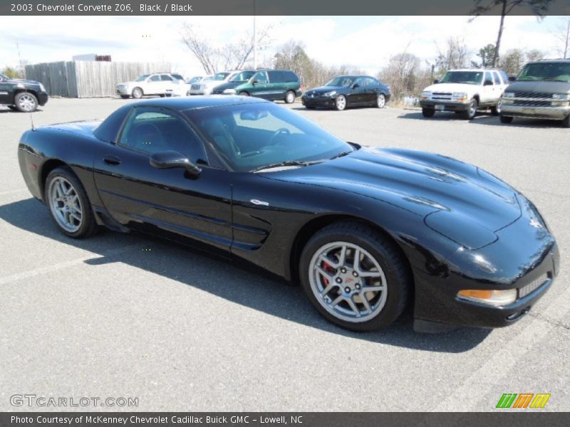 Black / Black 2003 Chevrolet Corvette Z06
