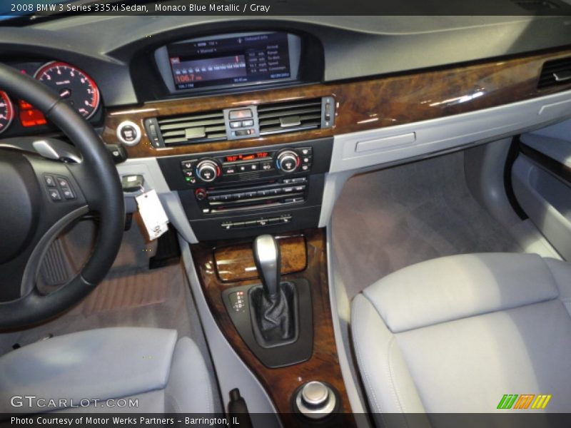 Monaco Blue Metallic / Gray 2008 BMW 3 Series 335xi Sedan