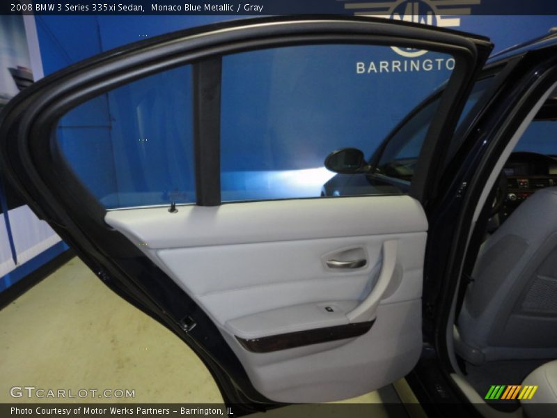 Monaco Blue Metallic / Gray 2008 BMW 3 Series 335xi Sedan
