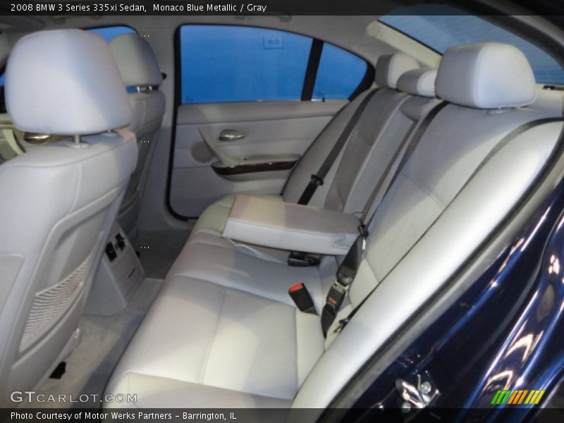 Monaco Blue Metallic / Gray 2008 BMW 3 Series 335xi Sedan