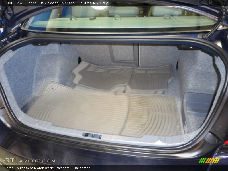 Monaco Blue Metallic / Gray 2008 BMW 3 Series 335xi Sedan