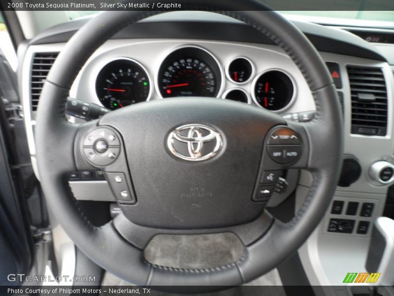Silver Sky Metallic / Graphite 2008 Toyota Sequoia Platinum