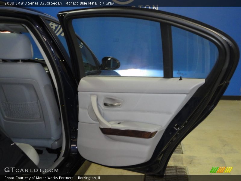 Monaco Blue Metallic / Gray 2008 BMW 3 Series 335xi Sedan