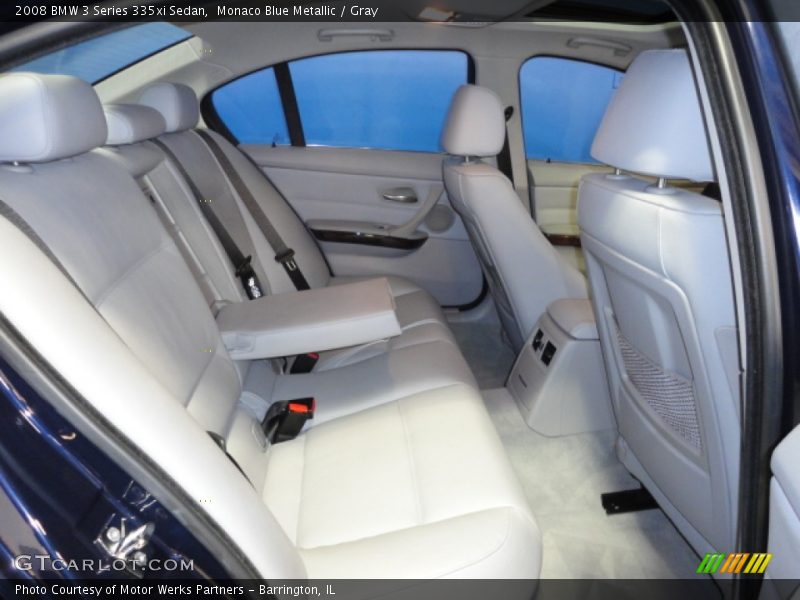 Monaco Blue Metallic / Gray 2008 BMW 3 Series 335xi Sedan
