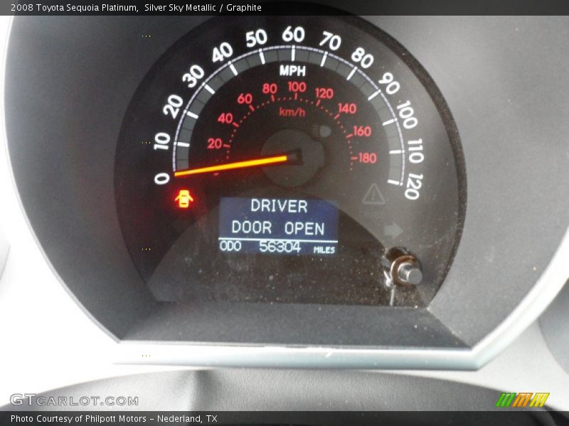 Silver Sky Metallic / Graphite 2008 Toyota Sequoia Platinum