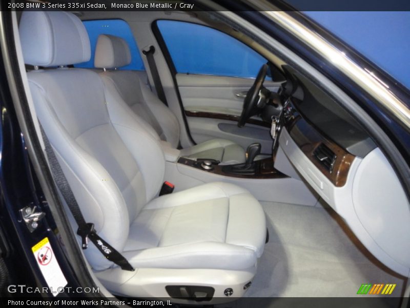 Monaco Blue Metallic / Gray 2008 BMW 3 Series 335xi Sedan