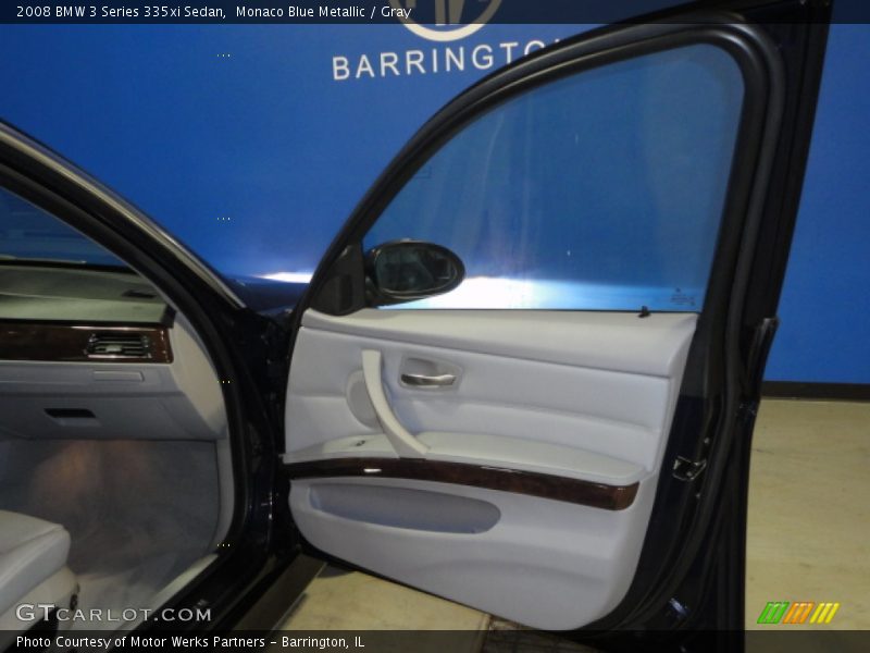 Monaco Blue Metallic / Gray 2008 BMW 3 Series 335xi Sedan