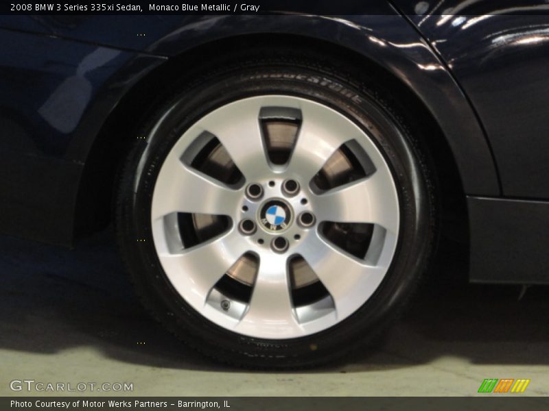 Monaco Blue Metallic / Gray 2008 BMW 3 Series 335xi Sedan