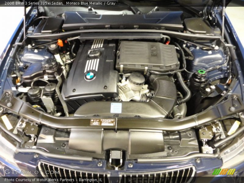 Monaco Blue Metallic / Gray 2008 BMW 3 Series 335xi Sedan