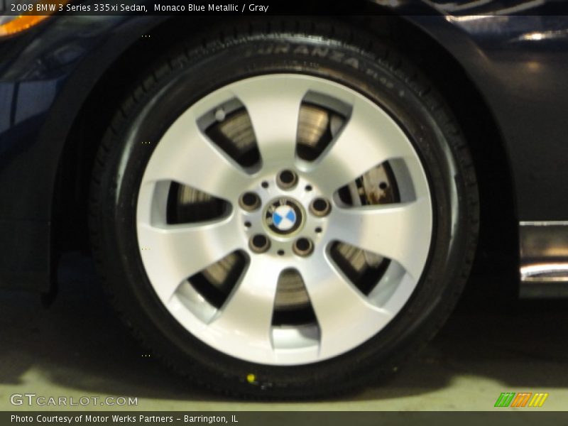 Monaco Blue Metallic / Gray 2008 BMW 3 Series 335xi Sedan