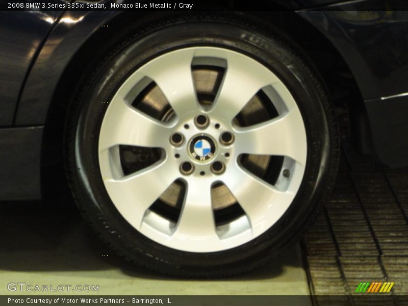 Monaco Blue Metallic / Gray 2008 BMW 3 Series 335xi Sedan