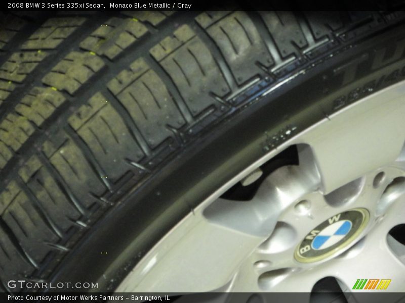 Monaco Blue Metallic / Gray 2008 BMW 3 Series 335xi Sedan