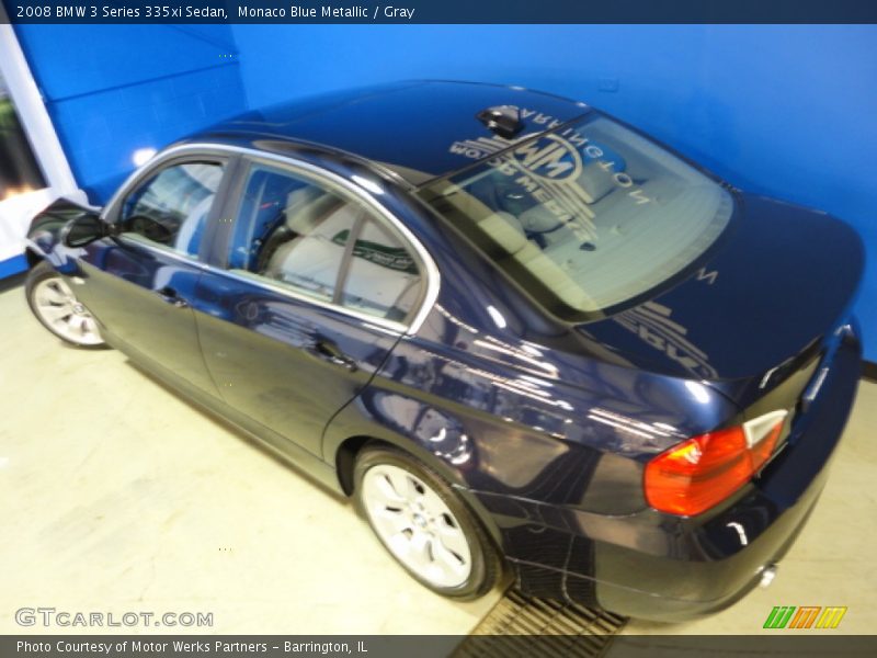 Monaco Blue Metallic / Gray 2008 BMW 3 Series 335xi Sedan