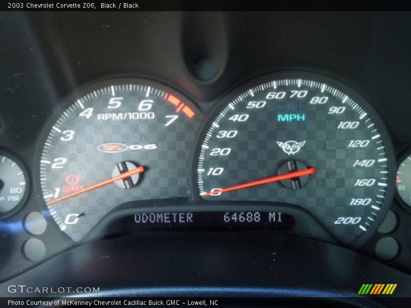  2003 Corvette Z06 Z06 Gauges