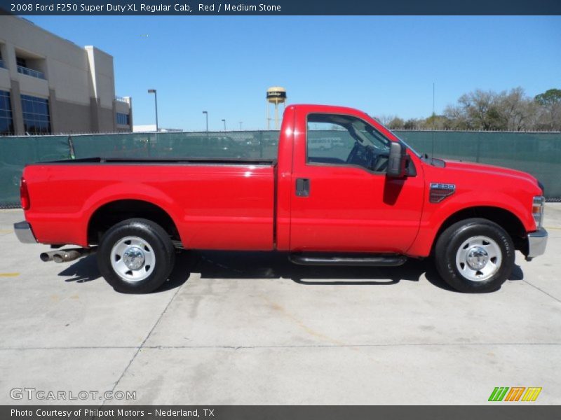  2008 F250 Super Duty XL Regular Cab Red