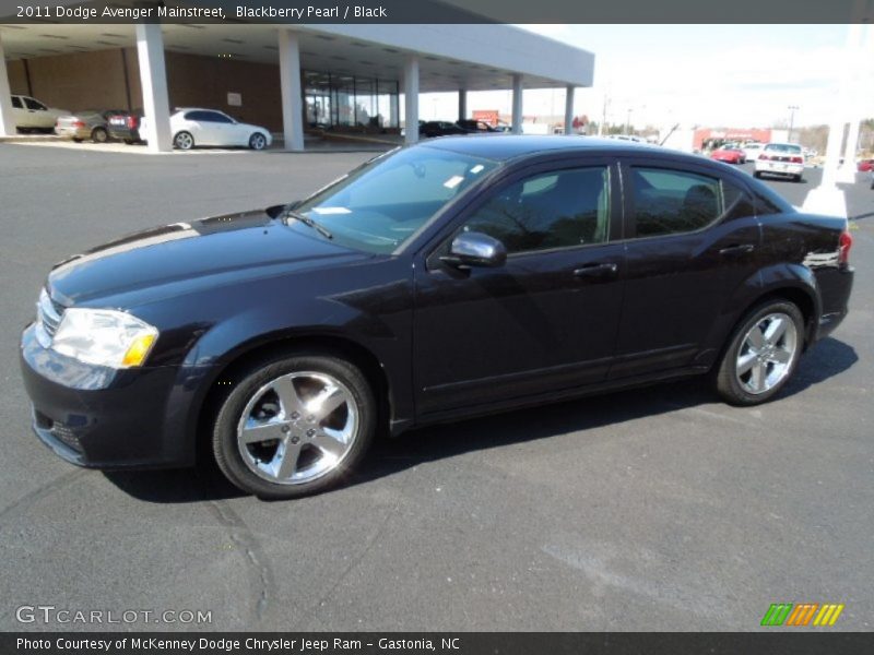 Blackberry Pearl / Black 2011 Dodge Avenger Mainstreet