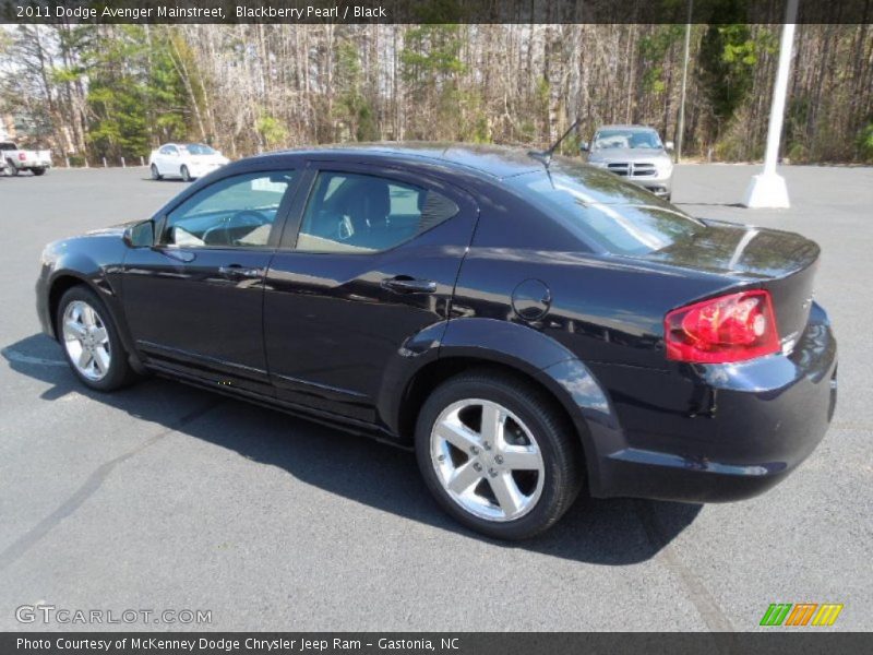 Blackberry Pearl / Black 2011 Dodge Avenger Mainstreet