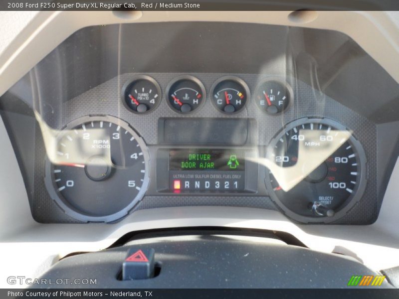  2008 F250 Super Duty XL Regular Cab XL Regular Cab Gauges