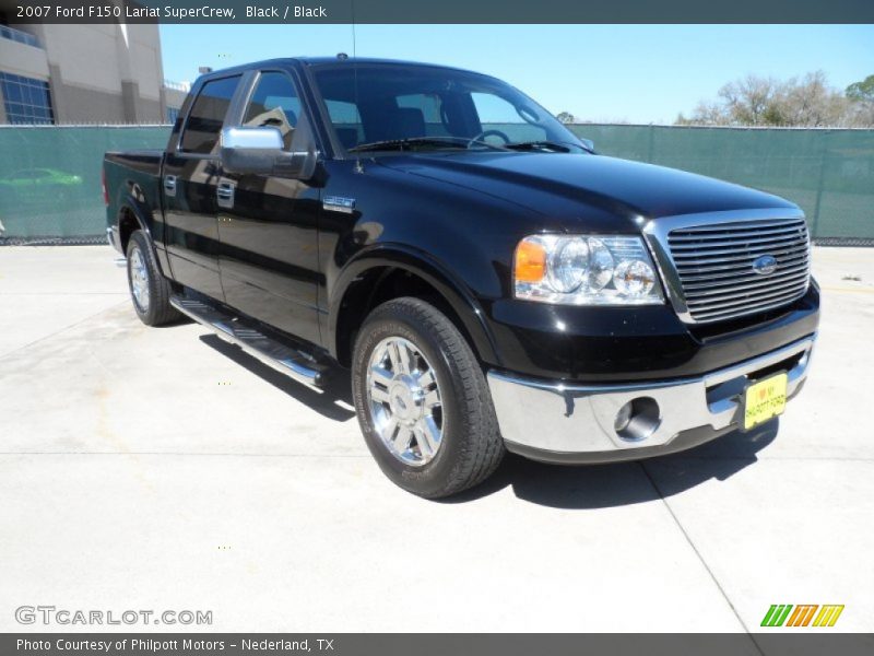 Black / Black 2007 Ford F150 Lariat SuperCrew