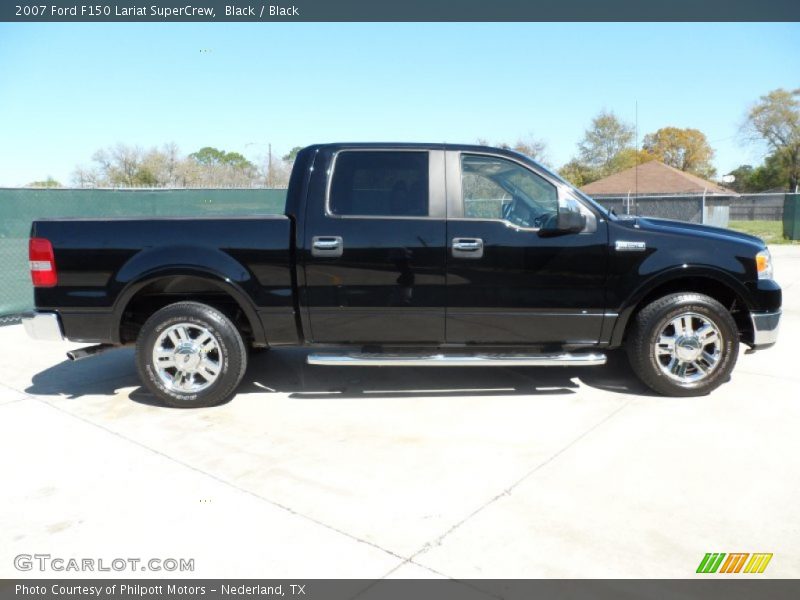 Black / Black 2007 Ford F150 Lariat SuperCrew