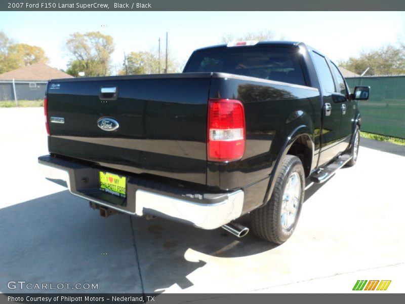 Black / Black 2007 Ford F150 Lariat SuperCrew