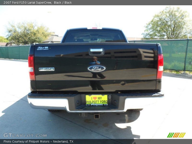 Black / Black 2007 Ford F150 Lariat SuperCrew