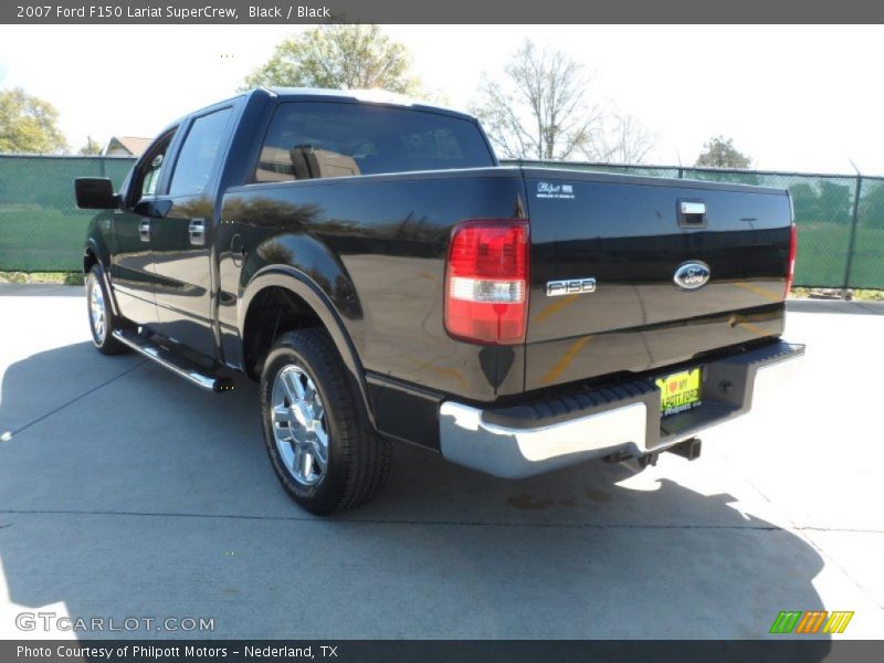 Black / Black 2007 Ford F150 Lariat SuperCrew