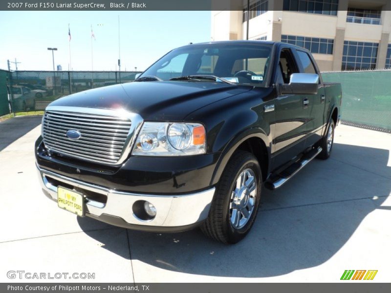 Black / Black 2007 Ford F150 Lariat SuperCrew