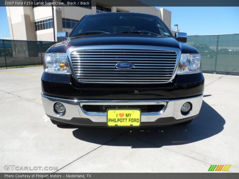 Black / Black 2007 Ford F150 Lariat SuperCrew