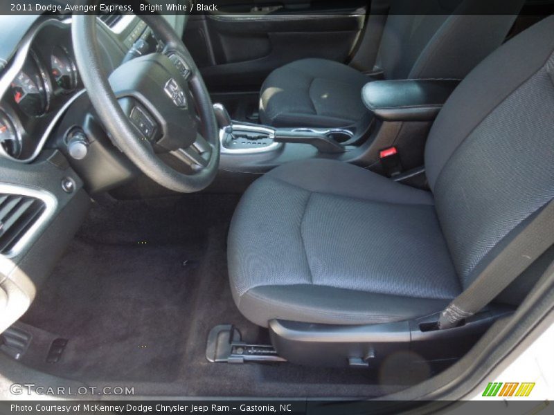 Bright White / Black 2011 Dodge Avenger Express