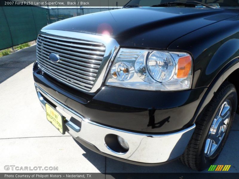 Black / Black 2007 Ford F150 Lariat SuperCrew
