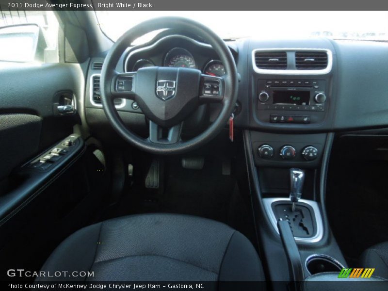 Bright White / Black 2011 Dodge Avenger Express
