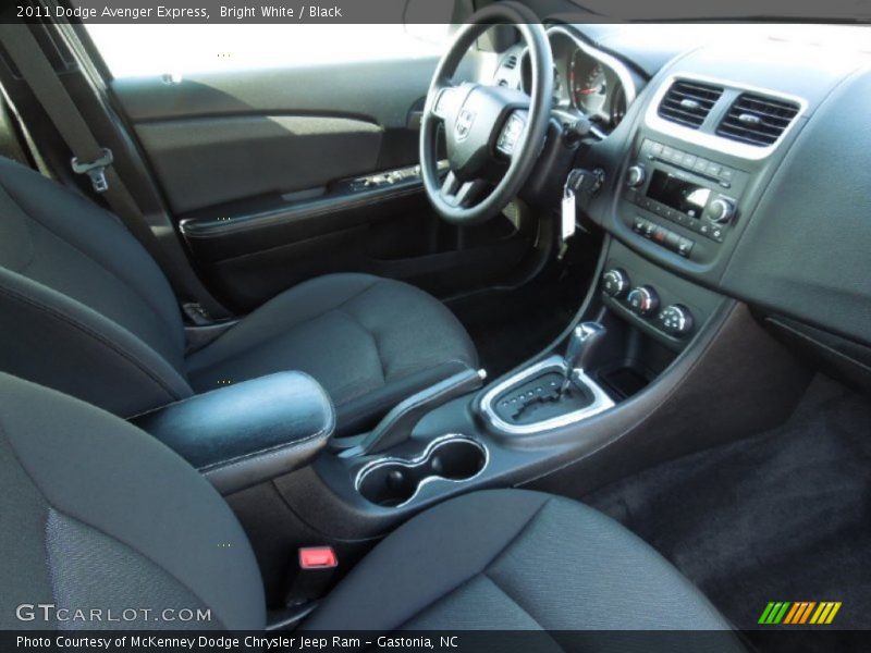 Bright White / Black 2011 Dodge Avenger Express