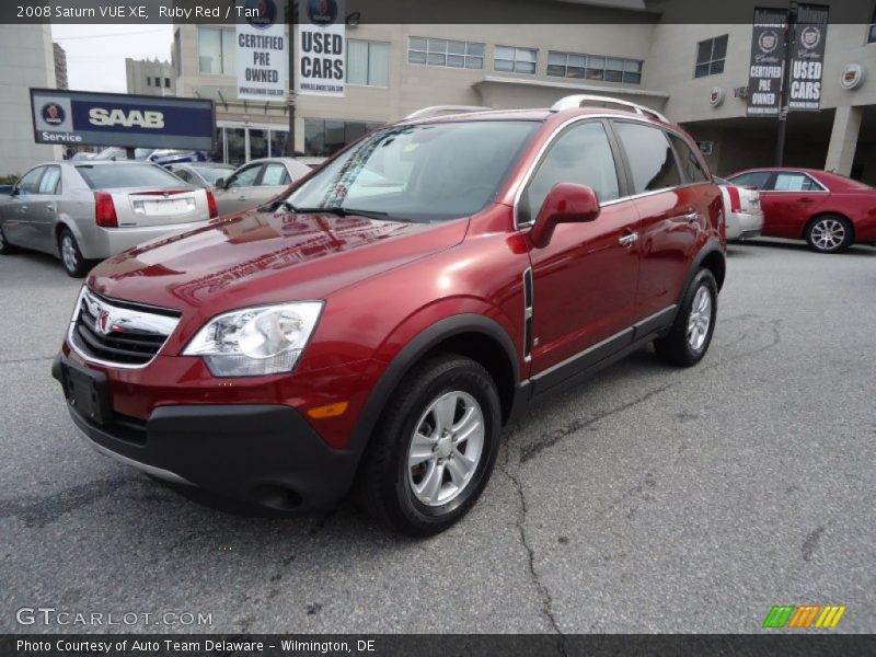 Ruby Red / Tan 2008 Saturn VUE XE