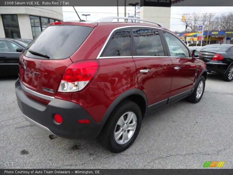 Ruby Red / Tan 2008 Saturn VUE XE