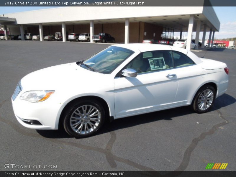 Bright White / Black/Light Frost 2012 Chrysler 200 Limited Hard Top Convertible